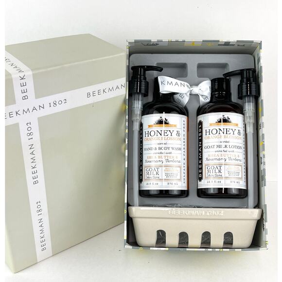 Beekman Honey & Orange Blossom Scent Caddy Gift Set
